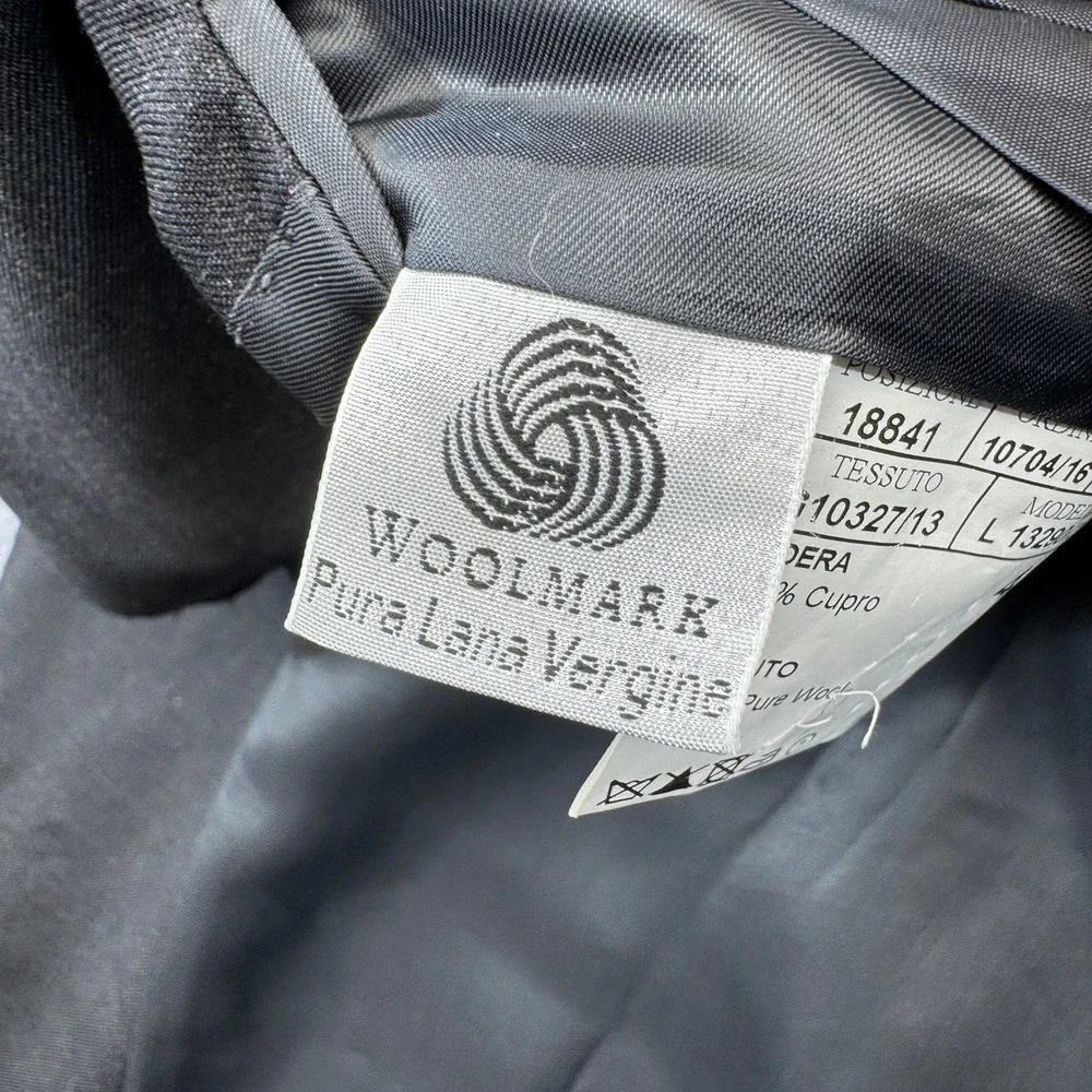 Canali‎ Blazer Mens 48L Gray Worsted Wool 2 Button Sport Coat Jacket Italy 13290